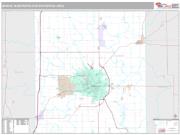 Muncie Metro Area <br /> Wall Map <br /> Premium Style 2025 Map