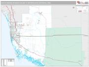 Naples-Immokalee-Marco Island Metro Area <br /> Wall Map <br /> Premium Style 2025 Map