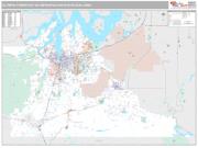 Olympia-Tumwater Metro Area <br /> Wall Map <br /> Premium Style 2025 Map