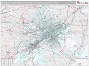 Philadelphia-Camden-Wilmington Metro Area <br /> Wall Map <br /> Premium Style 2025 Map