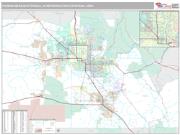 Phoenix-Mesa-Scottsdale Metro Area <br /> Wall Map <br /> Premium Style 2025 Map
