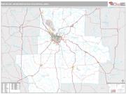 Pine Bluff Metro Area <br /> Wall Map <br /> Premium Style 2025 Map