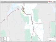 Pocatello Metro Area <br /> Wall Map <br /> Premium Style 2025 Map
