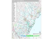 Portsmouth-Rochester Metro Area <br /> Wall Map <br /> Premium Style 2025 Map