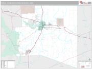 Pueblo Metro Area <br /> Wall Map <br /> Premium Style 2025 Map
