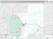 Rapid City Metro Area <br /> Wall Map <br /> Premium Style 2025 Map