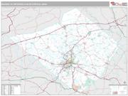 Reading Metro Area <br /> Wall Map <br /> Premium Style 2025 Map