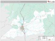 Redding Metro Area <br /> Wall Map <br /> Premium Style 2025 Map