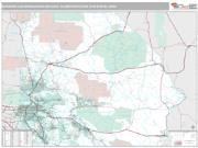 Riverside-San Bernardino-Ontario Metro Area <br /> Wall Map <br /> Premium Style 2025 Map