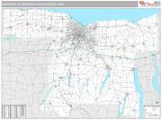 Rochester Metro Area <br /> Wall Map <br /> Premium Style 2025 Map