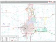 Rockford Metro Area <br /> Wall Map <br /> Premium Style 2025 Map