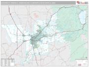 Sacramento-Roseville-Arden-Arcade Metro Area <br /> Wall Map <br /> Premium Style 2025 Map
