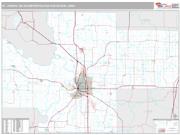 St. Joseph Metro Area <br /> Wall Map <br /> Premium Style 2025 Map