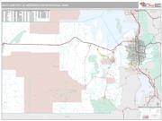Salt Lake City Metro Area <br /> Wall Map <br /> Premium Style 2025 Map