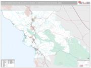 San Luis Obispo-Paso Robles-Arroyo Grande Metro Area <br /> Wall Map <br /> Premium Style 2025 Map