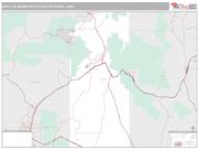 Santa Fe Metro Area <br /> Wall Map <br /> Premium Style 2025 Map