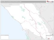 Santa Rosa Metro Area <br /> Wall Map <br /> Premium Style 2025 Map