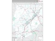 Scranton-Wilkes-Barre-Hazleton Metro Area <br /> Wall Map <br /> Premium Style 2025 Map