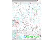Sharon Metro Area <br /> Wall Map <br /> Premium Style 2025 Map