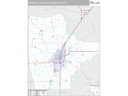 Springfield Metro Area <br /> Wall Map <br /> Premium Style 2025 Map