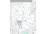 Springfield Metro Area <br /> Wall Map <br /> Premium Style 2025 Map