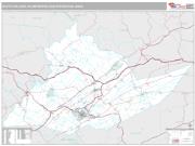 State College Metro Area <br /> Wall Map <br /> Premium Style 2025 Map