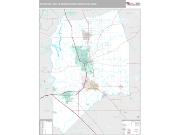Stockton-Lodi Metro Area <br /> Wall Map <br /> Premium Style 2025 Map