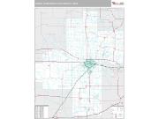 Topeka Metro Area <br /> Wall Map <br /> Premium Style 2025 Map