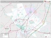 Trenton Metro Area <br /> Wall Map <br /> Premium Style 2025 Map