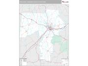 Tuscaloosa Metro Area <br /> Wall Map <br /> Premium Style 2025 Map
