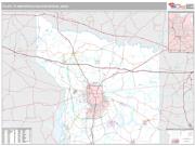 Tyler Metro Area <br /> Wall Map <br /> Premium Style 2025 Map