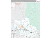 Utica-Rome Metro Area <br /> Wall Map <br /> Premium Style 2025 Map