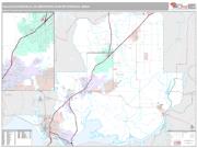 Vallejo-Fairfield Metro Area <br /> Wall Map <br /> Premium Style 2025 Map