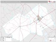 Victoria Metro Area <br /> Wall Map <br /> Premium Style 2025 Map