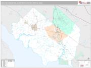 Vineland-Bridgeton Metro Area <br /> Wall Map <br /> Premium Style 2025 Map