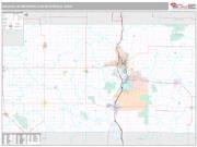 Wausau Metro Area <br /> Wall Map <br /> Premium Style 2025 Map