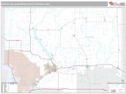 Manhattan Metro Area <br /> Wall Map <br /> Premium Style 2025 Map
