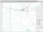 Farmington Metro Area <br /> Wall Map <br /> Premium Style 2025 Map