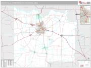 Wichita Falls Metro Area <br /> Wall Map <br /> Premium Style 2025 Map