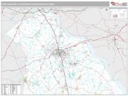 York-Hanover Metro Area <br /> Wall Map <br /> Premium Style 2025 Map