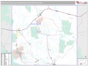Sierra Vista-Douglas Metro Area <br /> Wall Map <br /> Premium Style 2025 Map