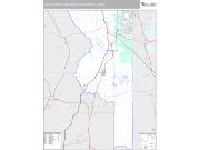 The Villages Metro Area <br /> Wall Map <br /> Premium Style 2025 Map