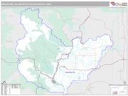 Wenatchee Metro Area <br /> Wall Map <br /> Premium Style 2025 Map