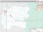 Albany Metro Area <br /> Wall Map <br /> Premium Style 2025 Map