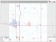 Ames Metro Area <br /> Wall Map <br /> Premium Style 2025 Map