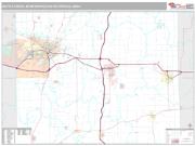 Battle Creek Metro Area <br /> Wall Map <br /> Premium Style 2025 Map