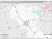 Bowling Green Metro Area <br /> Wall Map <br /> Premium Style 2025 Map