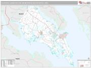 California-Lexington Park Metro Area <br /> Wall Map <br /> Premium Style 2025 Map