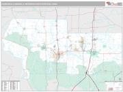 Carbondale-Marion Metro Area <br /> Wall Map <br /> Premium Style 2025 Map