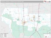 Carbondale-Marion Metro Area <br /> Wall Map <br /> Premium Style 2024 Map